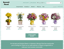 Tablet Screenshot of bennettfloral.com